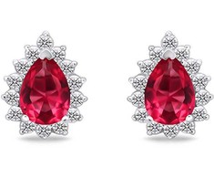 Brilio Silver Brilio Sidabrinis Sidabrinis jewelry set Drop with zircons SET226WR (pendant, earrings)