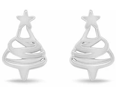 Brilio Silver Christmas sidabrinis earrings Tree EA1244W