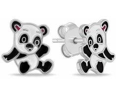 Brilio Silver Mieli sidabriniai auskarai Panda EA1113W