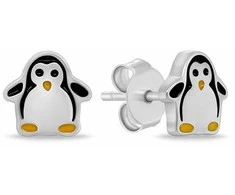 Brilio Silver Mieli sidabriniai auskarai Penguin EA1110W
