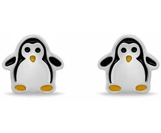 Brilio Silver Mieli sidabriniai auskarai Penguin EA1110W