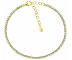 Brilio Silver Dazzling cubic zirconia tennis bracelet BRC170Y