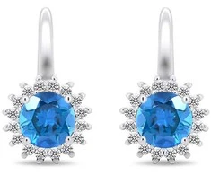 Brilio Silver Brilio Sidabrinis Dazzling sidabrinis earrings with zircons EA423WAQ