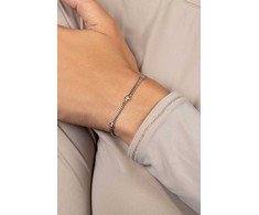 Brilio Silver Brilio Sidabrinis Matching auksinis-plated bracelet with zircons BRC109Y