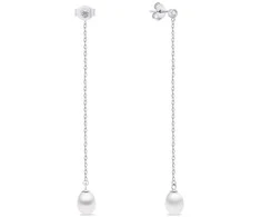 Brilio Silver Brilio Sidabrinis Matching long earrings with zircons and pearl EA1004W
