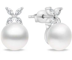 Brilio Silver Brilio Sidabrinis Matching sidabrinis earrings with pearls and zircons EA971W