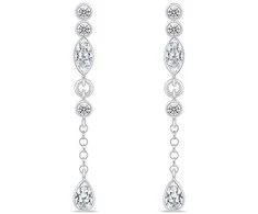 Brilio Silver Brilio Sidabrinis Matching sidabrinis earrings with zircons EA847W