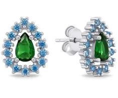 Brilio Silver Brilio Sidabrinis Matching sidabrinis earrings with zircons EA804W