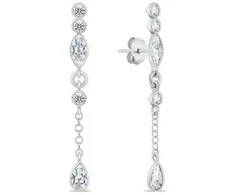 Brilio Silver Brilio Sidabrinis Matching sidabrinis earrings with zircons EA847W