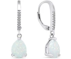 Brilio Silver Brilio Sidabrinis Matching sidabrinis earrings with synthetic opals EA652W