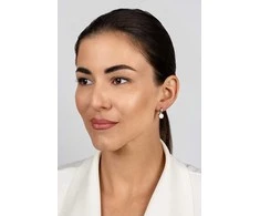 Brilio Silver Brilio Sidabrinis Matching sidabrinis earrings with zircons and synthetic opals EA932W