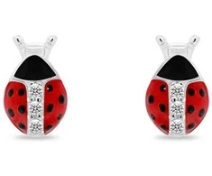 Brilio Silver Brilio Sidabrinis Derantys sidabrino auskarai „Ladybugs EA951W“