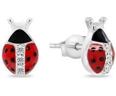Brilio Silver Brilio Sidabrinis Derantys sidabrino auskarai „Ladybugs EA951W“