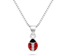 Brilio Silver Brilio Sidabrinis Matching sidabrinis Ladybug pakabukas NCL150W