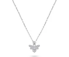 Brilio Silver Brilio Sidabrinis Decent sidabrinis pakabukas Bee with zircons NCL88W