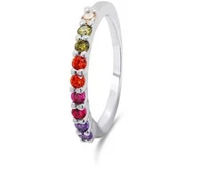 Brilio Silver Brilio Sidabrinis Matching sidabrinis ring with colored zircons RI063W