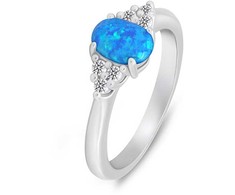 Brilio Silver Brilio Sidabrinis Matching sidabrinis ring with opal and zircons RI109WB