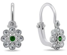 Brilio Silver Brilio Sidabrinis Delicate girl´s sidabrinis earrings Flowers EA190WG