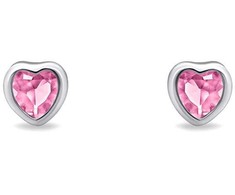 Brilio Silver Brilio Sidabrinis Delicate sidabrinis auskarai su cirkoniais Hearts EA599WP