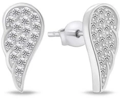 Brilio Silver Brilio Sidabrinis Delicate sidabrinis auskarai Angel wings EA743W