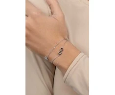 Brilio Silver Double sidabrinis bracelet with ornaments BRC34W