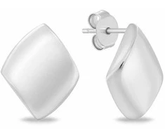 Brilio Silver Elegant minimalist earrings made of sidabrinis EA1218W