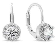 Brilio Silver Elegant sidabrinis earrings with cubic zirconia EA1267W