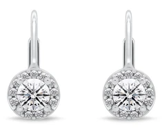 Brilio Silver Elegant sidabrinis earrings with cubic zirconia EA1267W