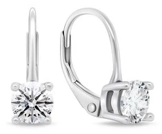 Brilio Silver Brilio Sidabrinis Fashionable sidabrinis earrings with zircons EA116W