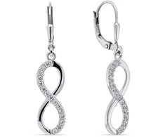 Brilio Silver Madingi sidabriniai Infinity EA272W auskarai