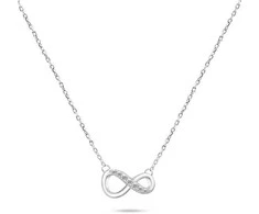 Brilio Silver Brilio Sidabrinis Fashion Sidabrinis Infinity karoliai su cirkoniais NCL76W