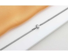 Brilio Silver Brilio Sidabrinis Delicate sidabrinis bracelet with oval zircon BRC113W