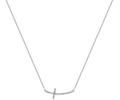 Brilio Silver Brilio Sidabrinis Fine sidabrinis cross pakabukas with zircons NCL22W