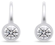 Brilio Silver Brilio Sidabrinis Delicate sidabrinis earrings with zircons EA129W
