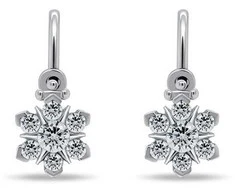 Brilio Silver Brilio Sidabrinis Girls Dazzling Sidabrinis Auskarai Gėlės EA188W