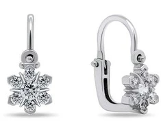Brilio Silver Brilio Sidabrinis Girls Dazzling Sidabrinis Auskarai Gėlės EA188W