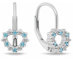 Brilio Silver Girls´ sidabrinis earrings Heart with cubic zirconia EA1235WAQ