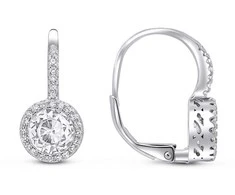 Brilio Silver Brilio Sidabrinis Sparkling sidabrinis earrings with zircons EA118W