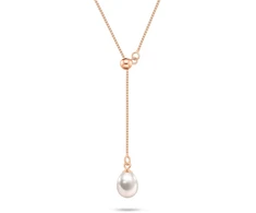 Brilio Silver Gold-plated pakabukas with genuine freshwater pearl NCL221R