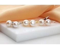 Brilio Silver Brilio Sidabrinis Gold-plated pearl earrings EA938Y