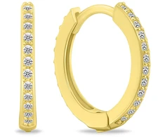 Brilio Silver Gold-plated rings with clear cubic zirconias EA1280Y