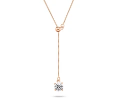 Brilio Silver Gold-plated sidabrinis pakabukas with zircons NCL220R