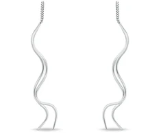 Brilio Silver Long sidabrinis drop earrings EA1254W