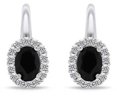 Brilio Silver Luxurious sidabrinis earrings with zircons EA745WBC