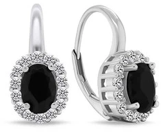 Brilio Silver Luxurious sidabrinis earrings with zircons EA745WBC