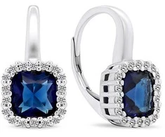 Brilio Silver Luxurious sidabrinis earrings with zircons EA397WB