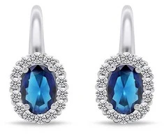 Brilio Silver Luxurious sidabrinis earrings in the style of Duchess Kate EA745WB