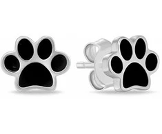 Brilio Silver Derantys sidabriniai auskarai Paws EA1100WBC
