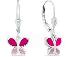 Brilio Silver Derantys sidabriniai auskarai Butterflies EA1003W