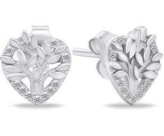 Brilio Silver Brilio Sidabrinis sidabrinis papuošalų rinkinys Tree of Life SET236W (pakabukas, auskarai)